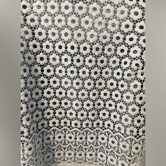 J. Crew Blue Daisylace Bell Sleeve Party Top - Picture 10 of 14